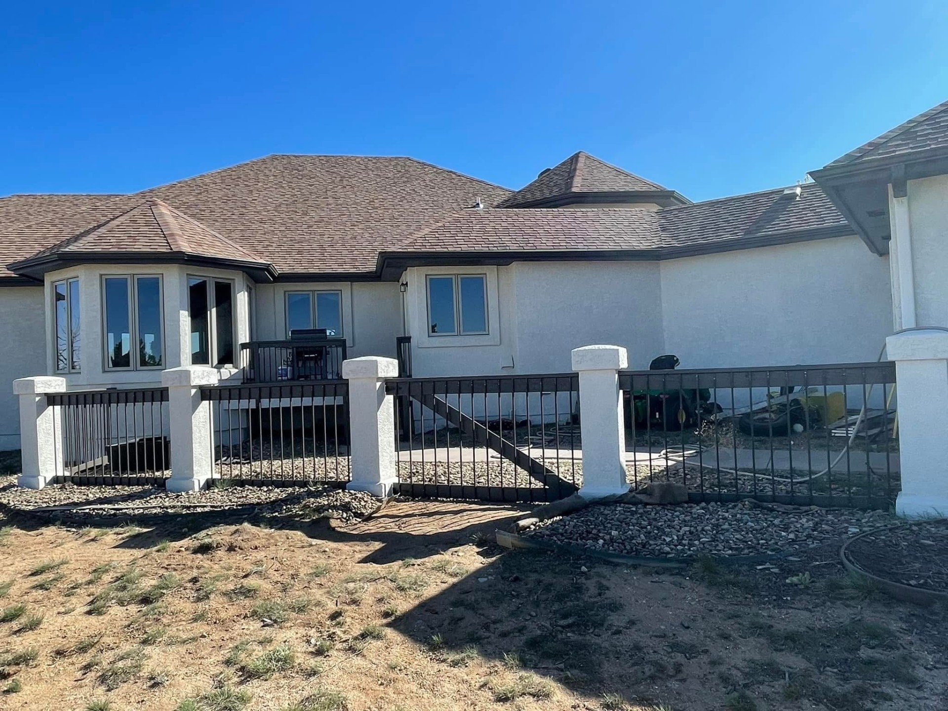 Rear elevation & deck — after