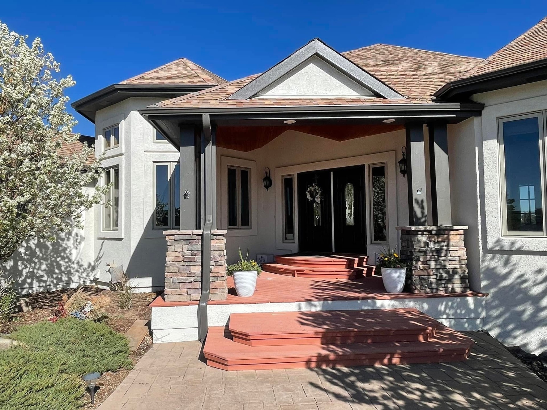 Front entry & porch — after